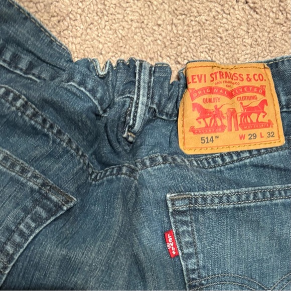 👛 (ANY 2/$35) LEVI’S Red Tab 514 Denim Jeans Half Elastic Back 29 x 32 - Picture 5 of 8